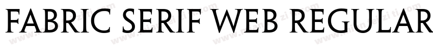 fabric serif web regular字体转换